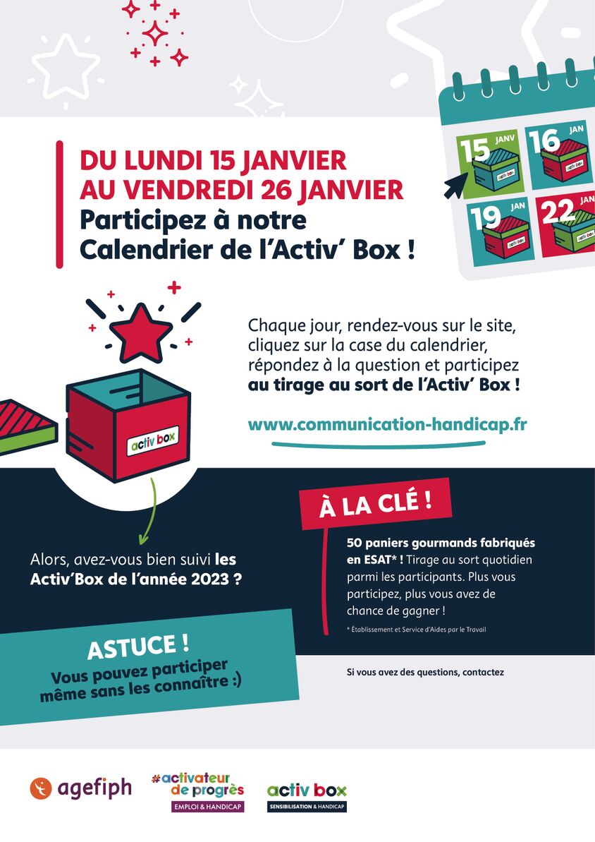 ACTIV'BOX du 15 au 26 janvier