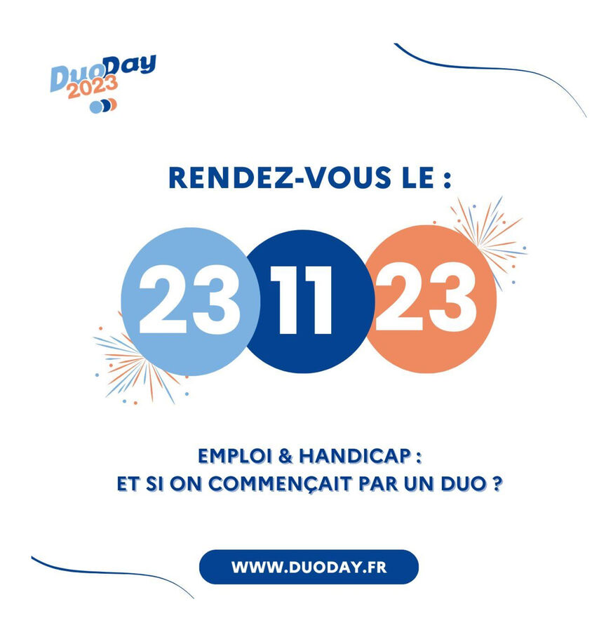 Le 23 novembre 2023, Emploi et Handicap : et si on commençait par un DUO?